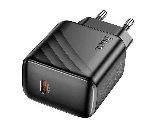 Зарядное устройство HOCO CS24A Puerto USB-C PD25W Black (6942007639750), изображение 5 Зарядное устройство HOCO CS24A Puerto USB-C PD25W Black (6942007639750), изображение 5