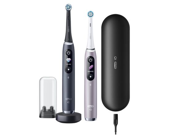 Електрична зубна щітка Oral-B Series 9 DUO iOM9d.2J2.2AD Рожева+Чорна (2) (4210201411574) Електрична зубна щітка Oral-B Series 9 DUO iOM9d.2J2.2AD Рожева+Чорна (2) (4210201411574)