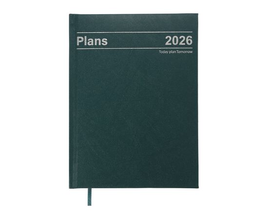 Еженедельник Buromax датированный 2026 STYLE, А5 зеленый (BM.21120-04)