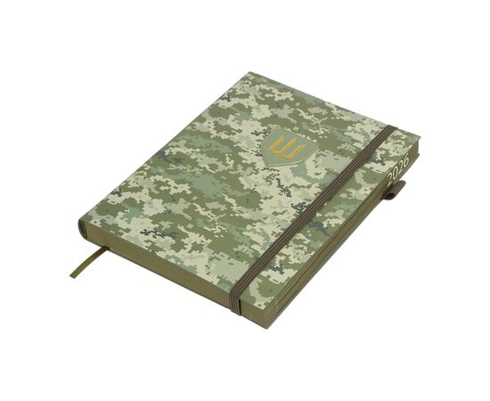 Еженедельник Buromax датированный 2026 MILITARY, А5 светло-зеленый (BM.21134-15), изображение 2 Еженедельник Buromax датированный 2026 MILITARY, А5 светло-зеленый (BM.21134-15), изображение 2