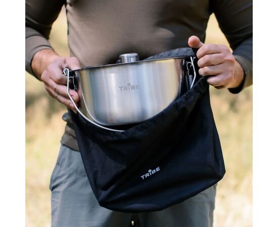 Котел туристический Tribe Fire Pot 5,4 л сталевий (T-FH-0006-metal), изображение 12 Котел туристический Tribe Fire Pot 5,4 л сталевий (T-FH-0006-metal), изображение 12