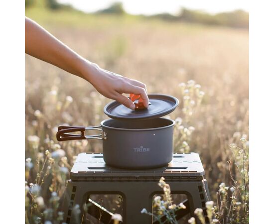 Котел туристический Tribe Pot 1,9 л Alu алюмінієвий (T-FH-0014-grey), изображение 11 Котел туристический Tribe Pot 1,9 л Alu алюмінієвий (T-FH-0014-grey), изображение 11