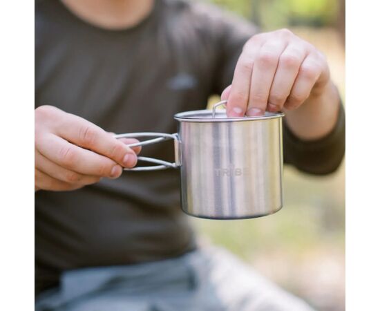 Чашка туристическая Tribe Camping Cup 600 мл (T-FA-0012-metal), изображение 12 Чашка туристическая Tribe Camping Cup 600 мл (T-FA-0012-metal), изображение 12