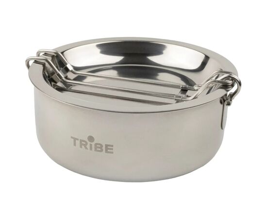 Набор туристической посуды Tribe Tourist Set 1,2 л сталевий (T-FG-0008-metal), изображение 2 Набор туристической посуды Tribe Tourist Set 1,2 л сталевий (T-FG-0008-metal), изображение 2