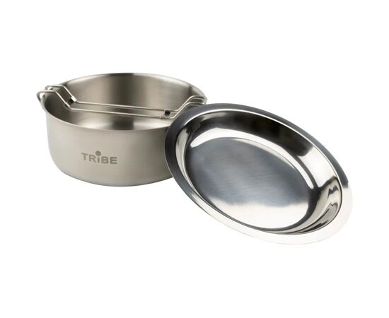 Набор туристической посуды Tribe Tourist Set 1,2 л сталевий (T-FG-0008-metal), изображение 3 Набор туристической посуды Tribe Tourist Set 1,2 л сталевий (T-FG-0008-metal), изображение 3