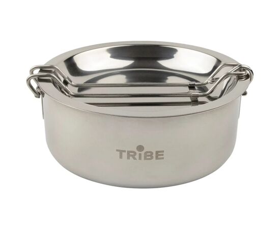 Набор туристической посуды Tribe Tourist Set 1,2 л сталевий (T-FG-0008-metal) Набор туристической посуды Tribe Tourist Set 1,2 л сталевий (T-FG-0008-metal)