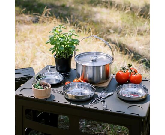 Набор туристической посуды Tribe Compact Set сталевий (T-FC-0021-metal), изображение 11 Набор туристической посуды Tribe Compact Set сталевий (T-FC-0021-metal), изображение 11