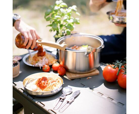 Набор туристической посуды Tribe Compact Set сталевий (T-FC-0021-metal), изображение 12 Набор туристической посуды Tribe Compact Set сталевий (T-FC-0021-metal), изображение 12