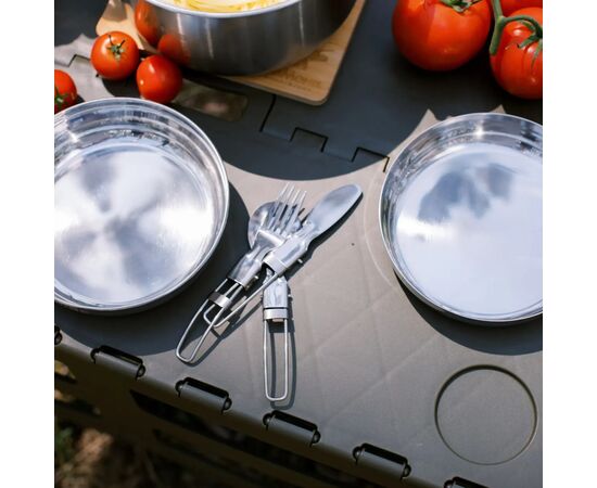 Набор туристической посуды Tribe Compact Set сталевий (T-FC-0021-metal), изображение 8 Набор туристической посуды Tribe Compact Set сталевий (T-FC-0021-metal), изображение 8