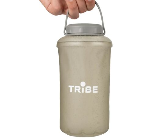 Бутылка для воды Tribe Soft Bottle 1 л TPU м'яка grey (T-FE-0023-grey) Бутылка для воды Tribe Soft Bottle 1 л TPU м'яка grey (T-FE-0023-grey)