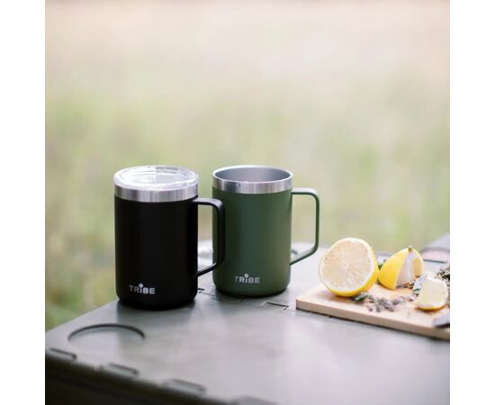 Термокружка Tribe Classic Mug 500 мл black (T-FA-0033-black), изображение 7 Термокружка Tribe Classic Mug 500 мл black (T-FA-0033-black), изображение 7