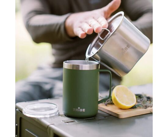 Термокружка Tribe Classic Mug 500 мл olive (T-FA-0033-olive), изображение 5 Термокружка Tribe Classic Mug 500 мл olive (T-FA-0033-olive), изображение 5