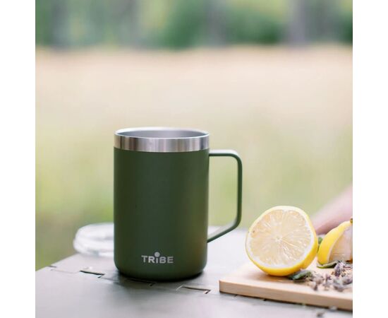 Термокружка Tribe Classic Mug 500 мл olive (T-FA-0033-olive), изображение 7 Термокружка Tribe Classic Mug 500 мл olive (T-FA-0033-olive), изображение 7