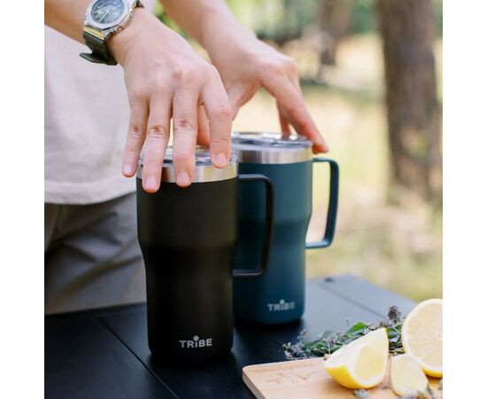 Термокружка Tribe Travel Mug 600 мл black (T-FA-0034-black), изображение 8 Термокружка Tribe Travel Mug 600 мл black (T-FA-0034-black), изображение 8