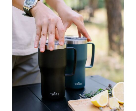 Термокружка Tribe Travel Mug 600 мл blue (T-FA-0034-blue), изображение 8 Термокружка Tribe Travel Mug 600 мл blue (T-FA-0034-blue), изображение 8