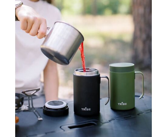 Термокружка Tribe Adventure Mug 450 мл black (T-FA-0032-black), изображение 12 Термокружка Tribe Adventure Mug 450 мл black (T-FA-0032-black), изображение 12
