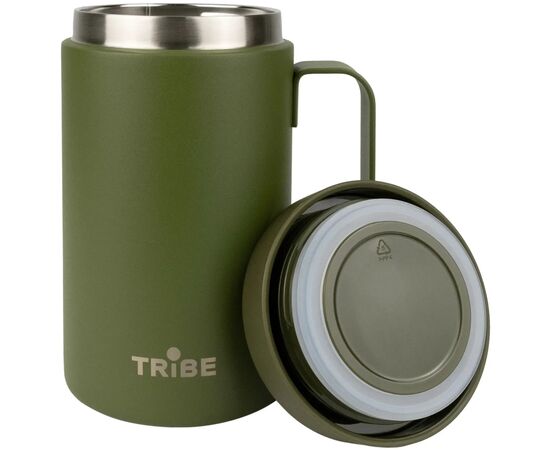 Термокружка Tribe Adventure Mug 450 мл olive (T-FA-0032-olive), изображение 2 Термокружка Tribe Adventure Mug 450 мл olive (T-FA-0032-olive), изображение 2