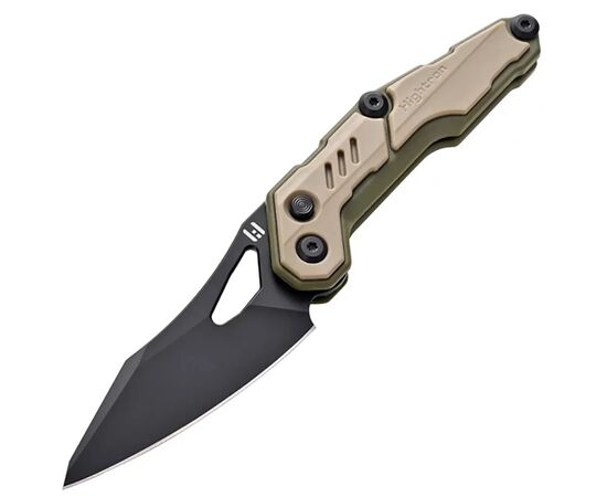 Нож Hightron Spectron, M390, GFN, хакі, чорний клинок (HK04KHK), изображение 2 Нож Hightron Spectron, M390, GFN, хакі, чорний клинок (HK04KHK), изображение 2