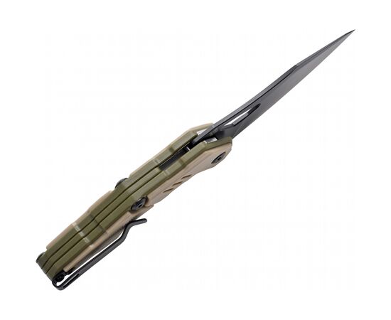 Нож Hightron Spectron, M390, GFN, хакі, чорний клинок (HK04KHK), изображение 3 Нож Hightron Spectron, M390, GFN, хакі, чорний клинок (HK04KHK), изображение 3