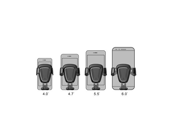 Універсальний автотримач Baseus Gravity Car Mount, black (SUYL-01), зображення 4 Універсальний автотримач Baseus Gravity Car Mount, black (SUYL-01), зображення 4