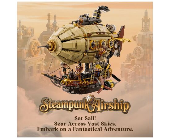 Конструктор Pantasy Original Дирижабль Steampunk (85021), изображение 2 Конструктор Pantasy Original Дирижабль Steampunk (85021), изображение 2