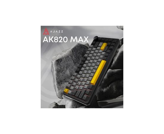 Клавіатура Ajazz AK820 MAX Magnetic Switch RGB USB Black (AK820MAX-WM-BGY), зображення 3 Клавіатура Ajazz AK820 MAX Magnetic Switch RGB USB Black (AK820MAX-WM-BGY), зображення 3