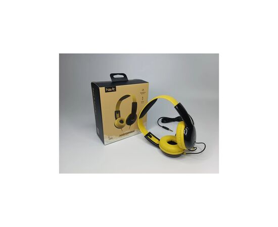 Наушники Havit HV-H211d Yellow/Black (HV-H211d), изображение 2 Наушники Havit HV-H211d Yellow/Black (HV-H211d), изображение 2
