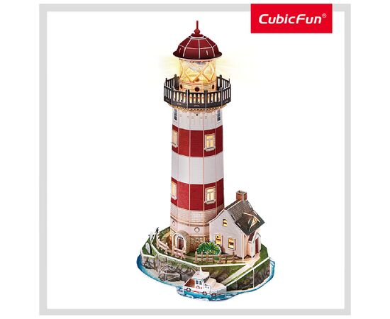 Пазл Cubic Fun тривимірний Night edition Маяк із LED-підсвічуванням (L540h)
