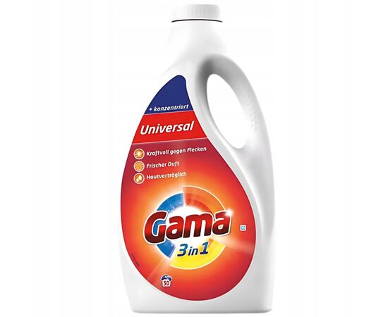 Гель для стирки Gama 3 in 1 Universal 2.25 л (8435495845362) Гель для стирки Gama 3 in 1 Universal 2.25 л (8435495845362)