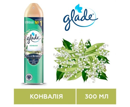 Освежитель воздуха Glade Ландыш 300 мл (5010182988480/4000290951705), изображение 3 Освежитель воздуха Glade Ландыш 300 мл (5010182988480/4000290951705), изображение 3