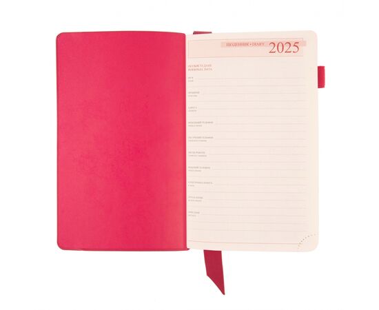 Еженедельник Leo planner датированный 2025 Monaco 12x20 см розовый (252506), изображение 3 Еженедельник Leo planner датированный 2025 Monaco 12x20 см розовый (252506), изображение 3