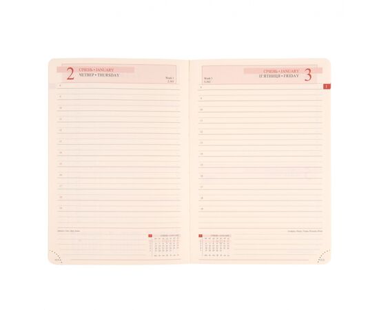 Еженедельник Leo planner датированный 2025 Monaco 12x20 см розовый (252506), изображение 5 Еженедельник Leo planner датированный 2025 Monaco 12x20 см розовый (252506), изображение 5