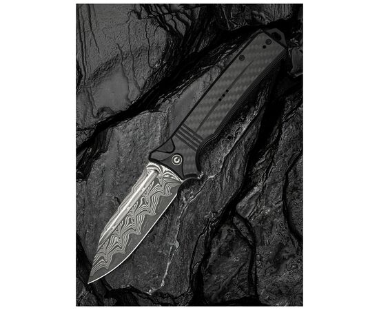 Нож Civivi Neurohaptic, G10/Carbon, Damascus (C23080-DS1), изображение 8 Нож Civivi Neurohaptic, G10/Carbon, Damascus (C23080-DS1), изображение 8