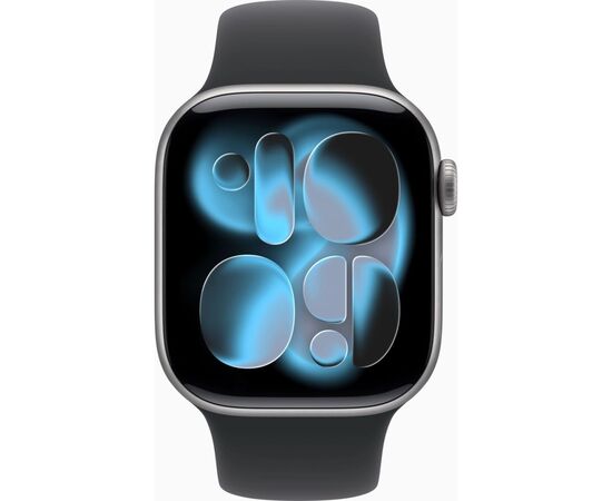 Смарт-часы Apple Watch Series 11 GPS 42mm Space Grey Aluminium Case with Black Sport Band - M/L (MEQX4RK/A), изображение 2 Смарт-часы Apple Watch Series 11 GPS 42mm Space Grey Aluminium Case with Black Sport Band - M/L (MEQX4RK/A), изображение 2