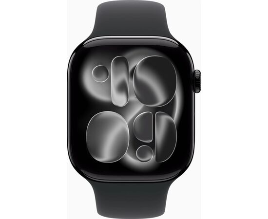 Смарт-часы Apple Watch Series 11 GPS 46mm Jet Black Aluminium Case with Black Sport Band - S/M (MEUW4RK/A), изображение 2 Смарт-часы Apple Watch Series 11 GPS 46mm Jet Black Aluminium Case with Black Sport Band - S/M (MEUW4RK/A), изображение 2