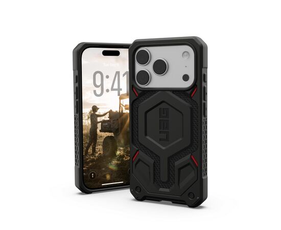 Чехол для мобильного телефона UAG iPhone 17 Pro Monarch Pro MagSafe Kevlar Black (114513113940), изображение 8