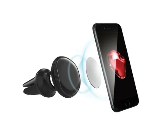 Універсальний автотримач ColorWay Metallic Air Vent-4(360 rotation) magnetic Black (CW-CHM09-BK), зображення 5 Універсальний автотримач ColorWay Metallic Air Vent-4(360 rotation) magnetic Black (CW-CHM09-BK), зображення 5