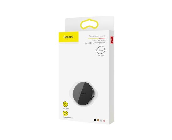 Універсальний автотримач Baseus Small ears series Magnetic suction bracket (Flat type) black (SUER-C01), зображення 6 Універсальний автотримач Baseus Small ears series Magnetic suction bracket (Flat type) black (SUER-C01), зображення 6