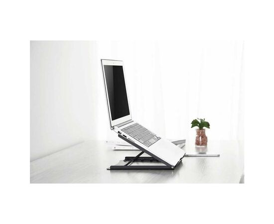Подставка для ноутбука Digitus Mobile laptop stand, до 15", black (DA-90368), изображение 2 Подставка для ноутбука Digitus Mobile laptop stand, до 15", black (DA-90368), изображение 2
