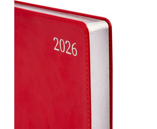 Еженедельник Leo planner А5 датированный 2026 "Aldento", интегральный, красный, 368 страниц (252671), изображение 3 Еженедельник Leo planner А5 датированный 2026 "Aldento", интегральный, красный, 368 страниц (252671), изображение 3