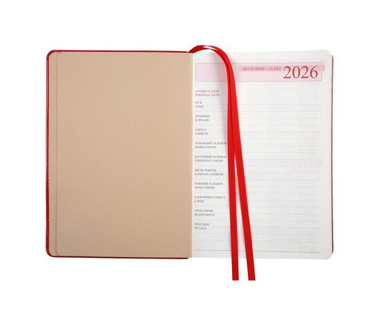 Еженедельник Leo planner А5 датированный 2026 "Aldento", интегральный, красный, 368 страниц (252671), изображение 6 Еженедельник Leo planner А5 датированный 2026 "Aldento", интегральный, красный, 368 страниц (252671), изображение 6