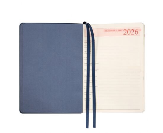 Еженедельник Leo planner А5 датированный 2026 «Boss», мягкий, синий, 368 страниц (252633), изображение 5 Еженедельник Leo planner А5 датированный 2026 «Boss», мягкий, синий, 368 страниц (252633), изображение 5