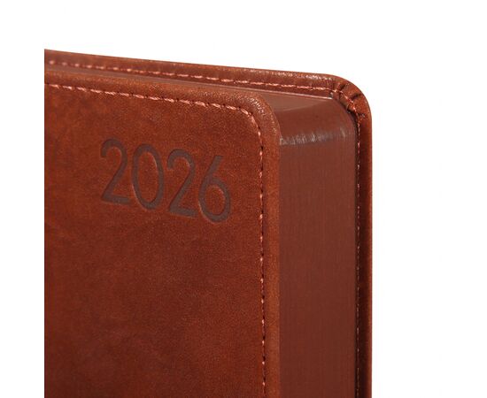 Еженедельник Leo planner А5 датированный 2026 "Case", интегральный, коричневый, 368 страниц (252659), изображение 3 Еженедельник Leo planner А5 датированный 2026 "Case", интегральный, коричневый, 368 страниц (252659), изображение 3