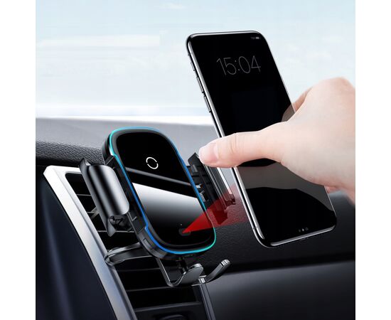 Универсальный автодержатель Baseus Light Electric Holder Black (WXHW03-01), изображение 6 Универсальный автодержатель Baseus Light Electric Holder Black (WXHW03-01), изображение 6