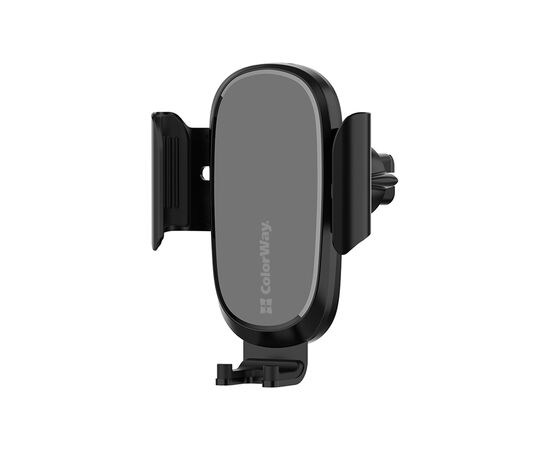 Универсальный автодержатель ColorWay Air Vent Car Wireless Charger 15W Black (CW-CHAW038Q-BK), изображение 2 Универсальный автодержатель ColorWay Air Vent Car Wireless Charger 15W Black (CW-CHAW038Q-BK), изображение 2