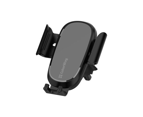 Универсальный автодержатель ColorWay Air Vent Car Wireless Charger 15W Black (CW-CHAW038Q-BK), изображение 6 Универсальный автодержатель ColorWay Air Vent Car Wireless Charger 15W Black (CW-CHAW038Q-BK), изображение 6
