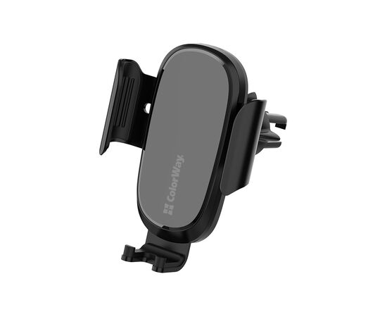 Универсальный автодержатель ColorWay Air Vent Car Wireless Charger 15W Black (CW-CHAW038Q-BK), изображение 7 Универсальный автодержатель ColorWay Air Vent Car Wireless Charger 15W Black (CW-CHAW038Q-BK), изображение 7