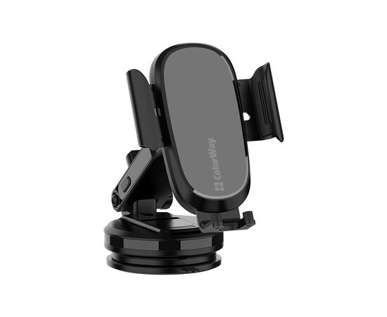 Универсальный автодержатель ColorWay Dashboard Car Wireless Charger 15W Black (CW-CHAW037Q-BK), изображение 2 Универсальный автодержатель ColorWay Dashboard Car Wireless Charger 15W Black (CW-CHAW037Q-BK), изображение 2