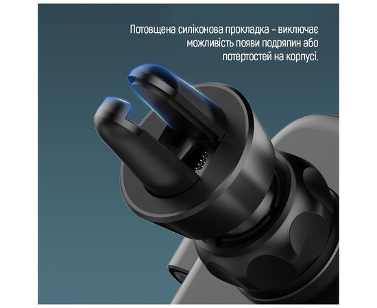 Універсальний автотримач ColorWay Metallic Gravity Holder 3 Black (CW-CHG14-BK), зображення 12 Універсальний автотримач ColorWay Metallic Gravity Holder 3 Black (CW-CHG14-BK), зображення 12