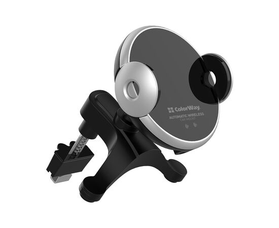 Универсальный автодержатель ColorWay AutoSense Car Wireless Charger 15W (Dashboard + Air Vent) (CW-CHAW039Q-BK), изображение 2 Универсальный автодержатель ColorWay AutoSense Car Wireless Charger 15W (Dashboard + Air Vent) (CW-CHAW039Q-BK), изображение 2